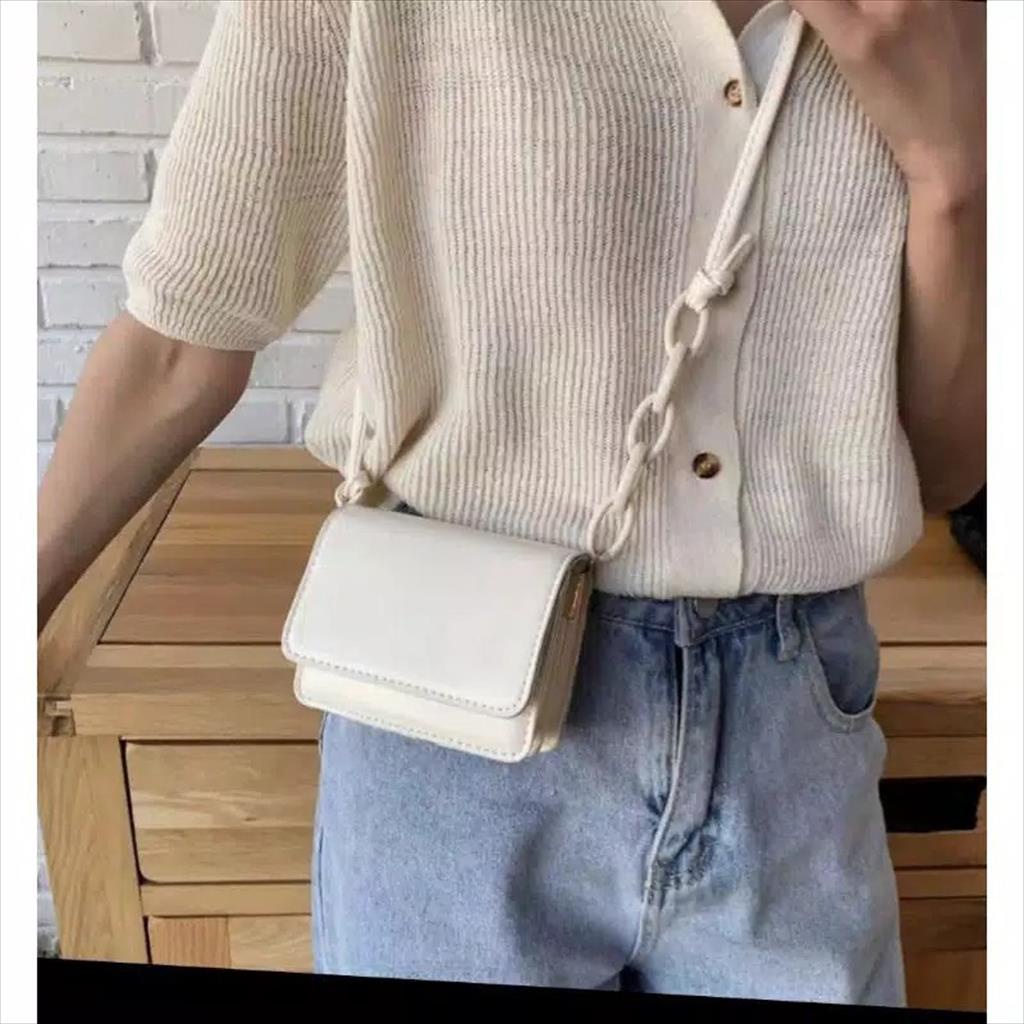 OTS 869 - Tas Selempang Wanita Slingbag Rantai Mini Hanna