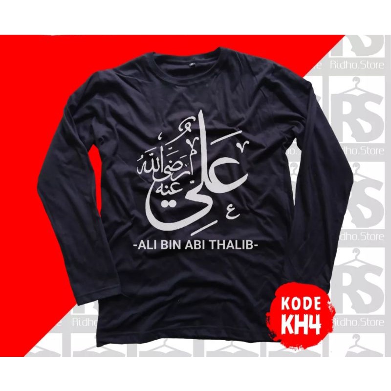 KAOS LENGAN PANJANG ALI BIN ABI THALIB // KAOS SANTRI