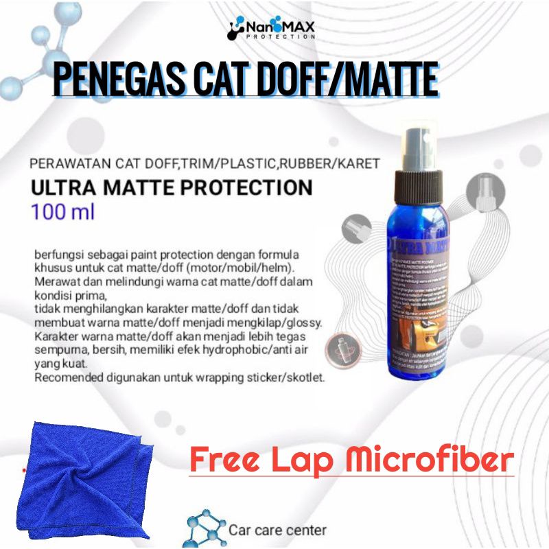 Pengkilap Body Motor Warna Doff Cat Dof Matte Penegas Warna Motor Dof Penghitam Plastik Trim Dasboard 100ml Dof Cairan Pengkilap Cat Dop