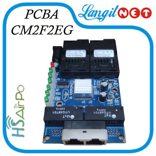 HSAIRPO CM2F2EG POE PCBA GIGABIT MEDIA CONVERTER POE