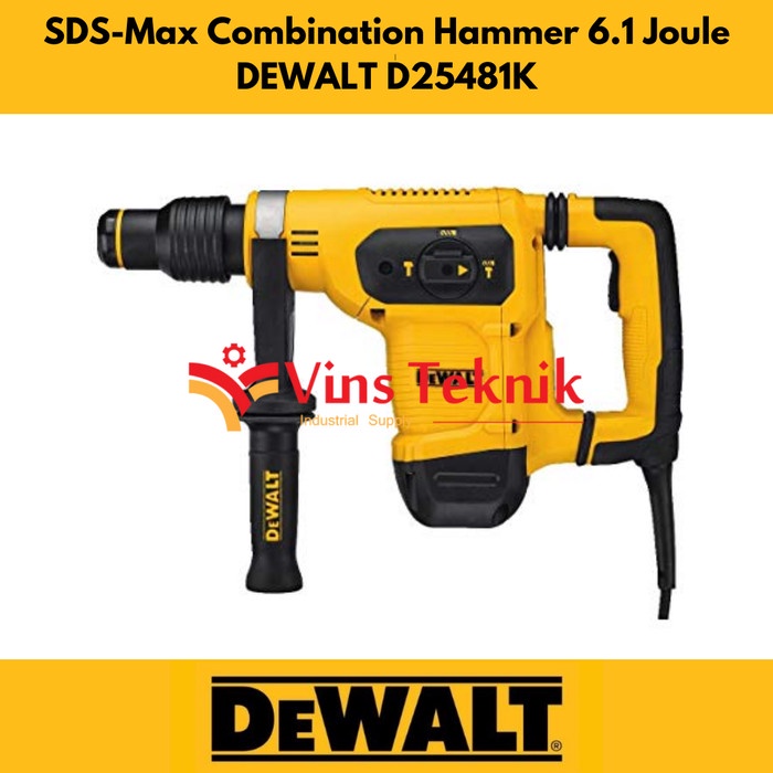 Mesin Bor Beton Jack Hammer 3 Mode Rotary Hammer D25481 Dewalt D25481K