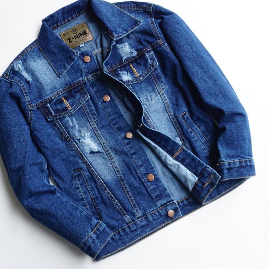 Terbaik VCRL JAKET JEANS PRIA Terbaru Warna KHAKI Size M L XL  Bahan  Denim Cocok untuk pri dan wani