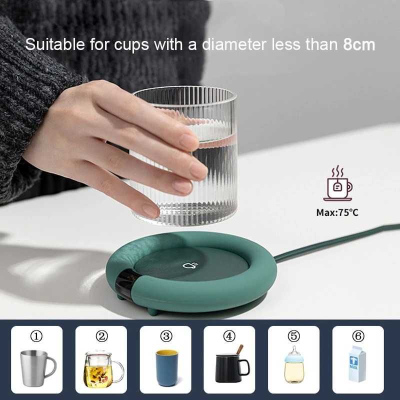 Luckima Tatakan Gelas Pemanas Cup Warmer Heating Pad 20W - 353-A Hijau