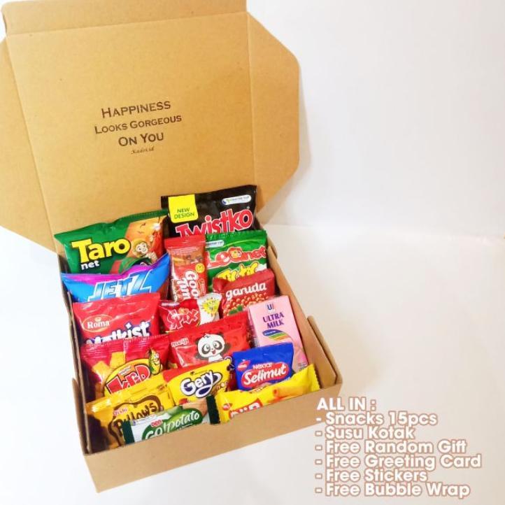 

[kadoi.id] Hampers Jajan/Snack Box/Hampers Snack/Hampers Box/Gift Box Snack/Hampers Gift Box/Gift Box/Kado Wisuda/Kado Unik/Kado Acara/Hampers Custom