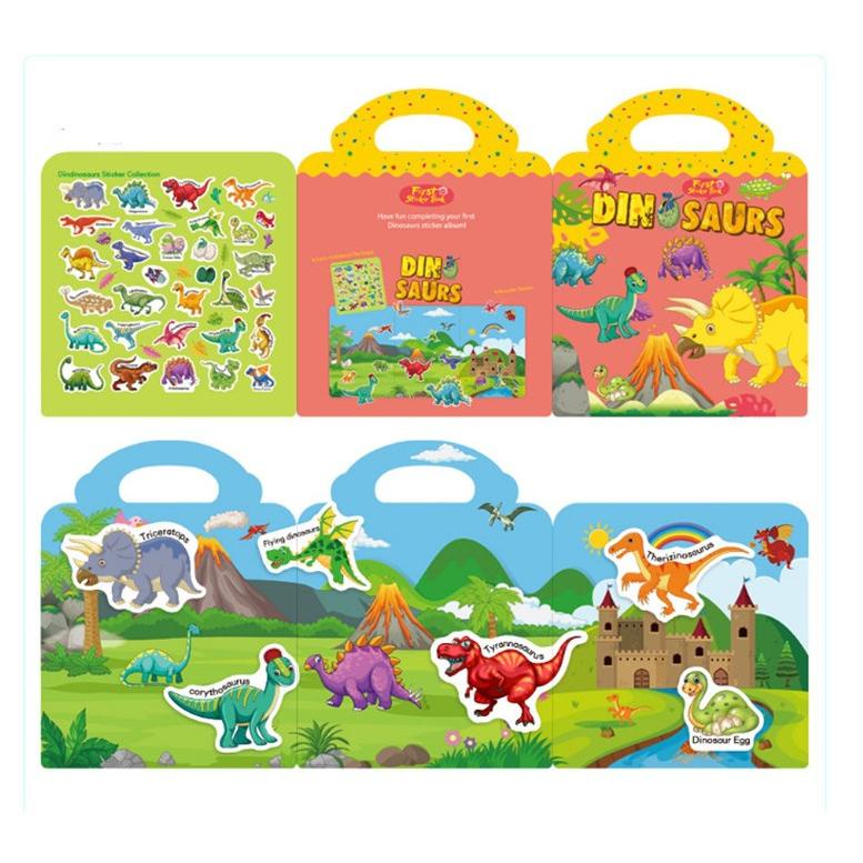 

ㅯ sticker book reuseable buku sticker anak bisa ditempel berulang kali buku keterampilan kreativitas anak ㄵ