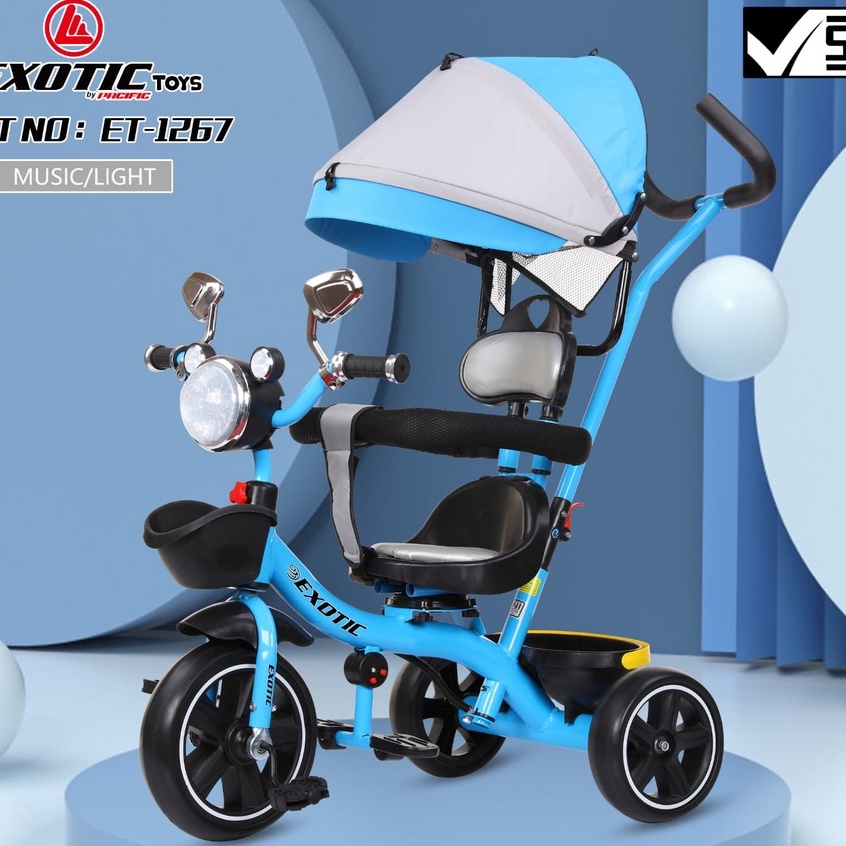Sepeda balita roda tiga exotic ET 1267 1269 706-7 sepeda roda tiga kereta dorong anak bayi dorongan anak bayi baby stroller tricycle motor ET1267 ET1269 ET706-7 ET1265 ET 1265 ET1263 ET 1263 ET1268 ET 1268 ET2251 ET 2251 AT7705 AT 7705 AT7702 AT 7702