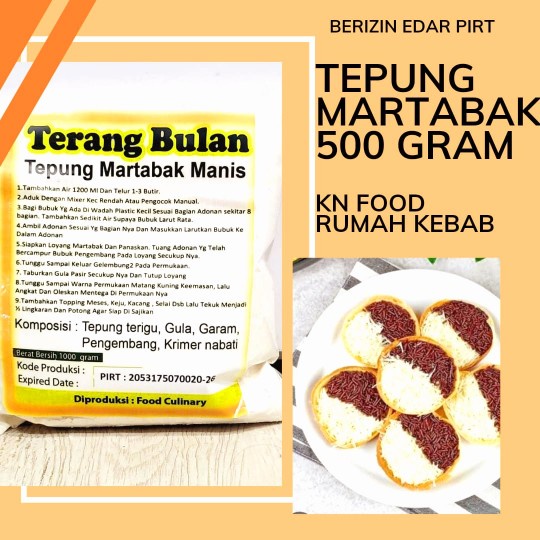 

Tepung Martabak Manis Instan 500g- Tepung Premik Martabak Manis Empuk