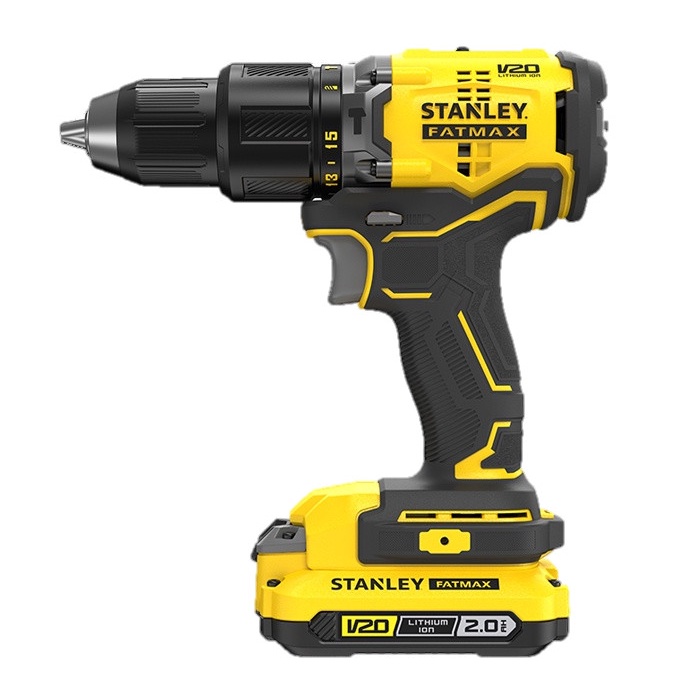 Stanley SBD715D2K Mesin Bor Baterai Brushless Hammer Drill 20V Fatmax