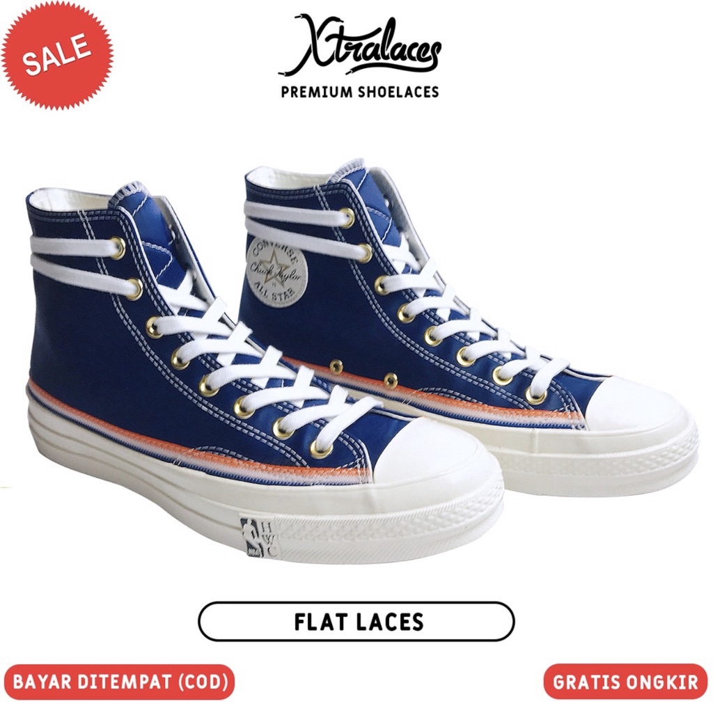 TALI SEPATU CONVERSE 70S F.O.G STYLE (FLAT LACES) | PREMIUM SHOELACES