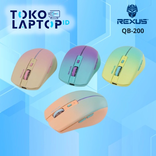 Rexus QB200 / QB-200 Gaming Wireless Bluetooth Mouse Rechargable