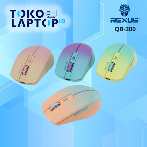 Rexus QB200 / QB-200 Gaming Wireless Bluetooth Mouse Rechargable