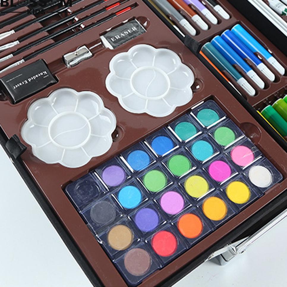 

SERG-64 Crayon Art Set Koper Besi 145pcs Crayon Oil Paste Krayon Mewarnai Pensil Warna Cair Perlengkapan Tulis Sekolah - Blossom Kids [BT6]