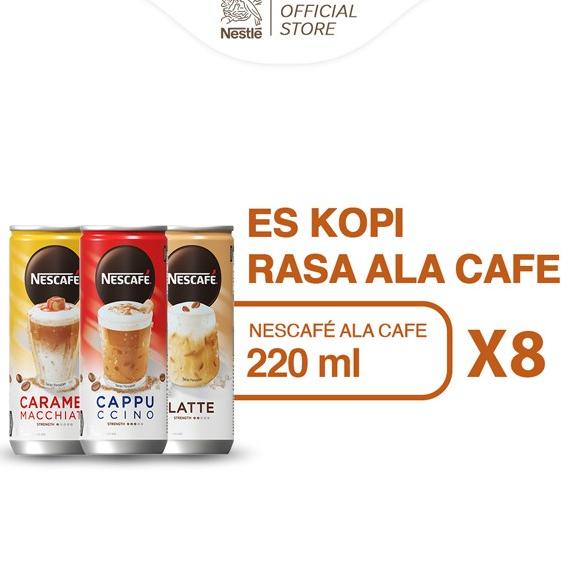 

[BISA COD] NESCAFE Kopi Minuman Kaleng Rasa Ala Cafe 220ml x 8pcs