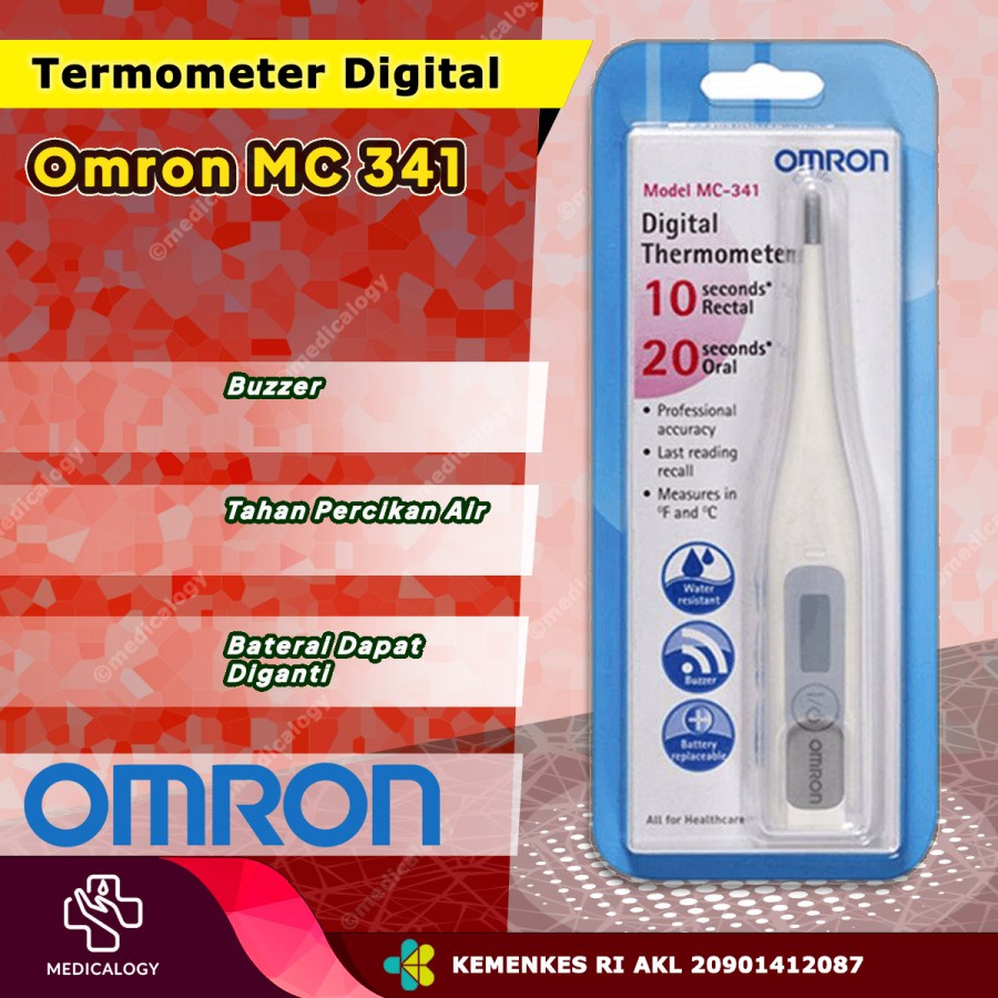 Omron MC-341 Termometer Digital Alat Suhu Badan