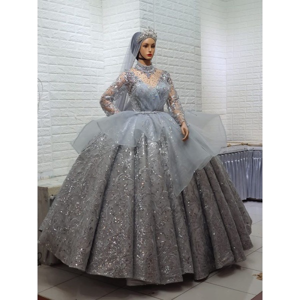 NEW CAUPLE GAUN PENGANTIN PREMIUM BEREKOR//GAUN MEKAR TANGAN BALON//CAUPLE MODREN | GAUN PAYET BUNGA 3D | BAJU WEDDING MEWAH | BAJU PASANGAN PENGANTIN TERBARU//005