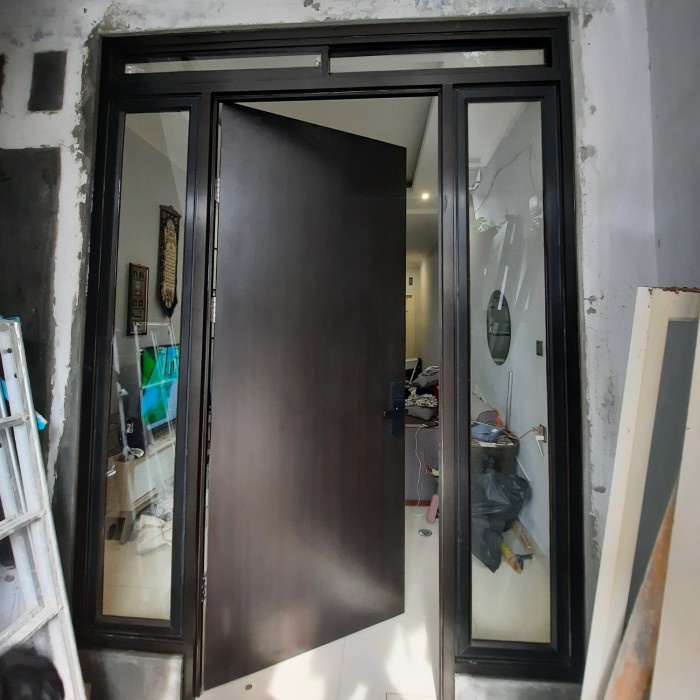 Pintu Hpl minimalis modern kusen almanium