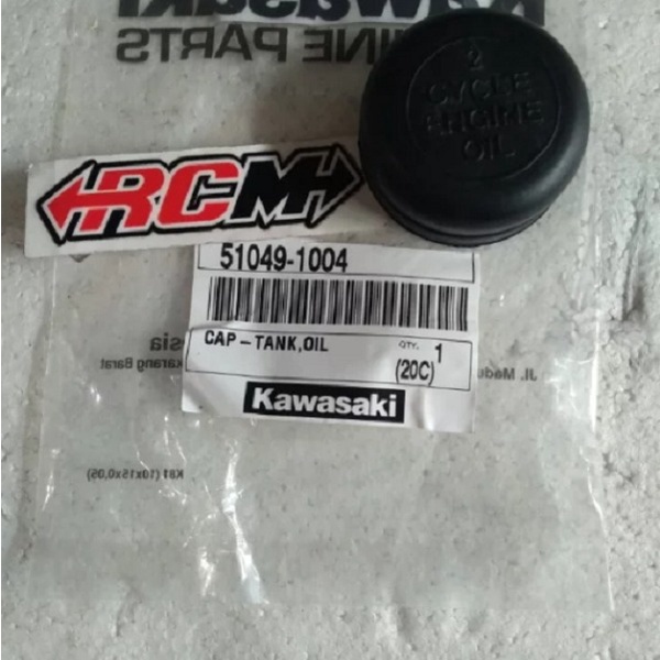 KARET TUTUP TANGKI OLI SAMPING CAP TANK KE 125 G7 KH100 KH110 GTO KAWASAKI ORI KGP ASLI 51049-1004