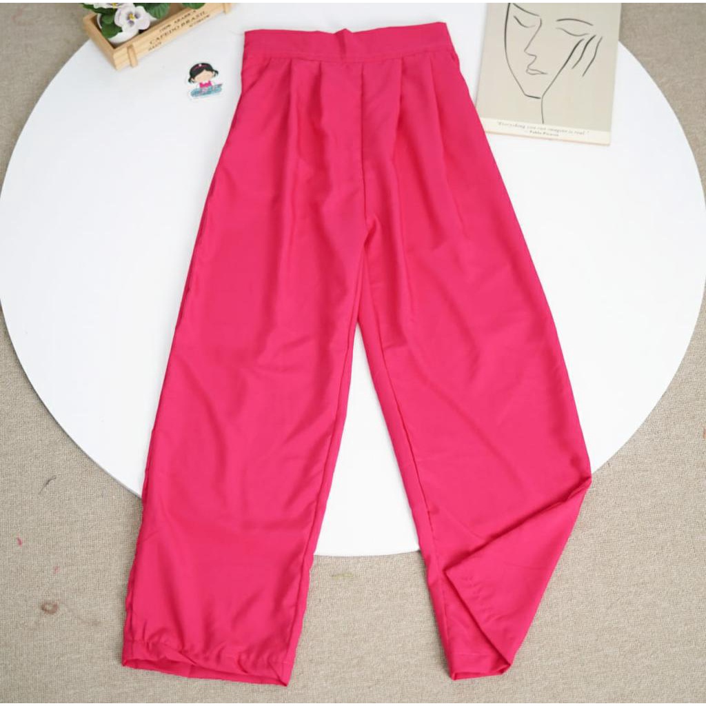 BEFAST- ZFS OOTD PANTS SHELLY / GEMMA PANTS / Celana Kantor Terlaris / Celana Panjang Polos Formal / Fashion Wanita Modis / Celana Casual Wanita Kerja / Outfit Remaja Kekinian