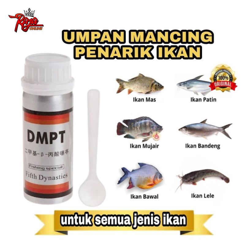 DMPT -Original DMPT Umpan Pancing Jitu Penarik Ikan Bubuk Mancing Super Adiktif Cappacity 40gr