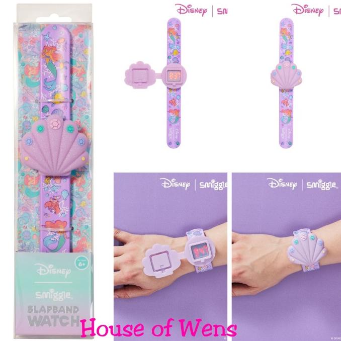 SMIGGLE DISNEY PRINCESS SLAPBAND WATCH ORIGINAL - JAM TANGAN ANAK