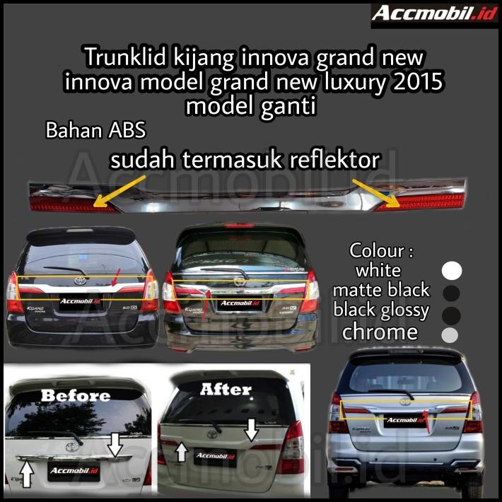 Trunklid Kijang Innova 2015 Model Ganti Grand New Kijang Innova Luxury