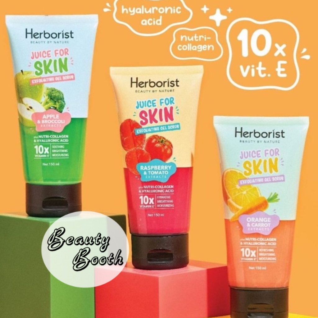 HERBORIST Juice For Skin Exfoliating Gel Scrub 150ml Body Scrub Gel