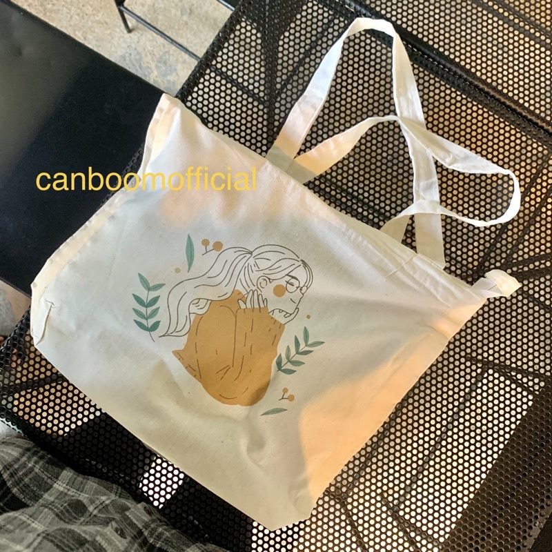 Totebag Kanvas human cartoon cute by canboom official