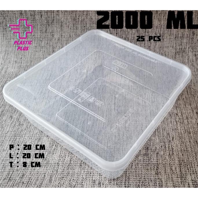 Thinwall 2000 ml/Box Kotak Plastik/Kotak Plastik/Thinwall 2000 ml/Box