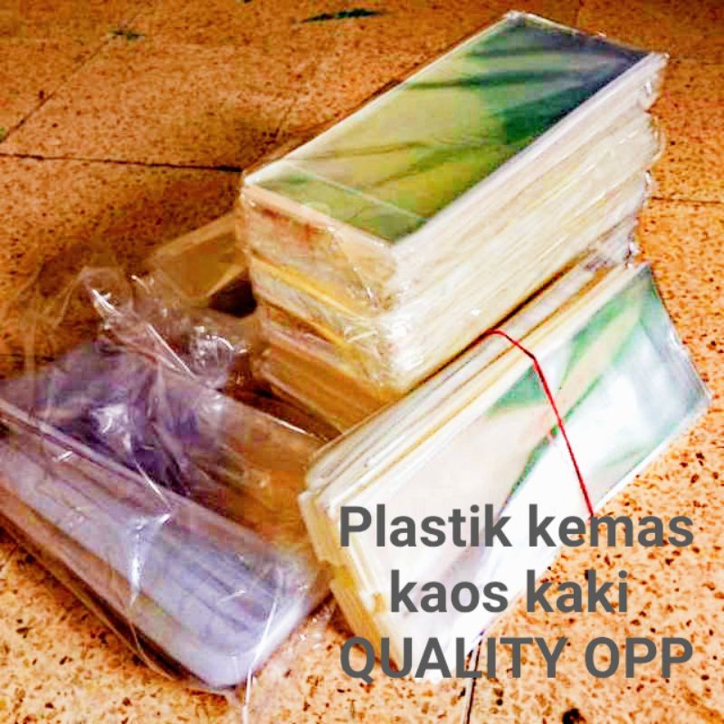 Plastik packing kaos kaki isi 1 Lusin ( untuk 12 pasang kaoskaki)