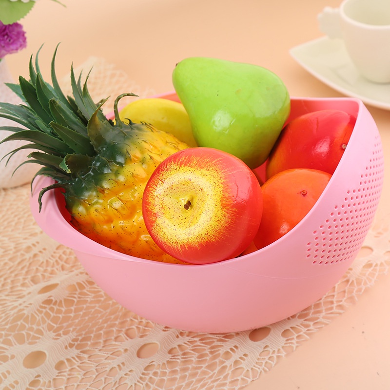 GOS- E206-WADAH CUCI BERAS BUAH DAN SAYURAN 2 in 1 Multifunction Bowl