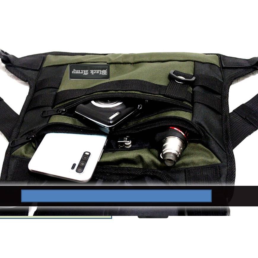 ✨11.11✨ Tas dada Pria Terbaru 2022 Anti air Tas Depan dada Tactical Army Murah Tas Holder Hp Motor W