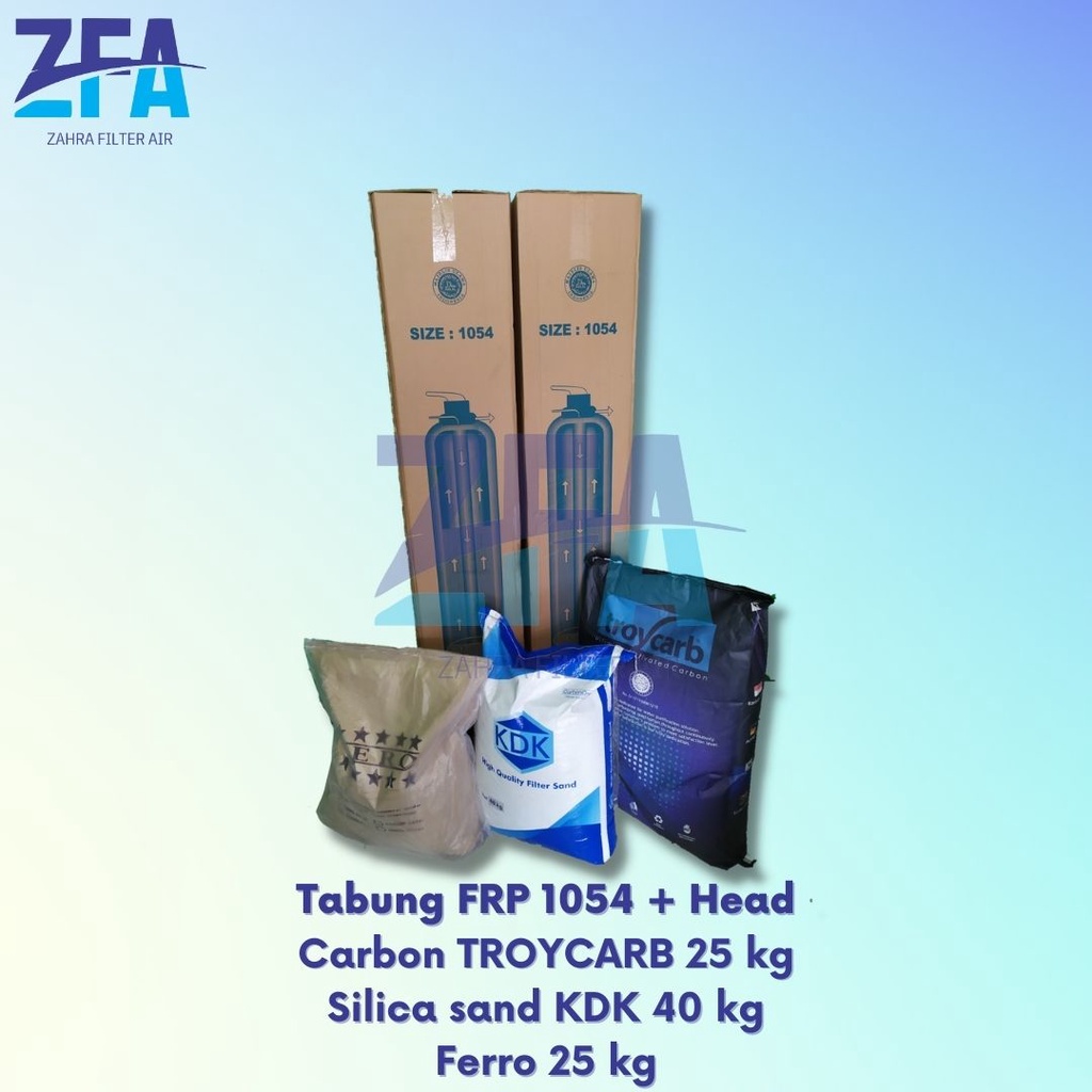 Paket MEDIA Filter Air + 2 TABUNG, Sumur Bor ,PDAM