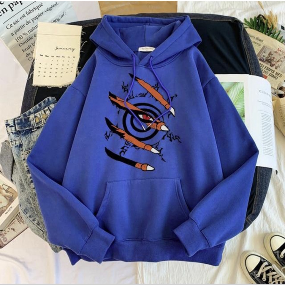 KURAMA anime Jumper Hoodie II  Sweater Hoodie Trendy II Sweter Oblong Topi Sz M - XL ( Pria &amp; Wanita / Anak &amp; Dewasa )