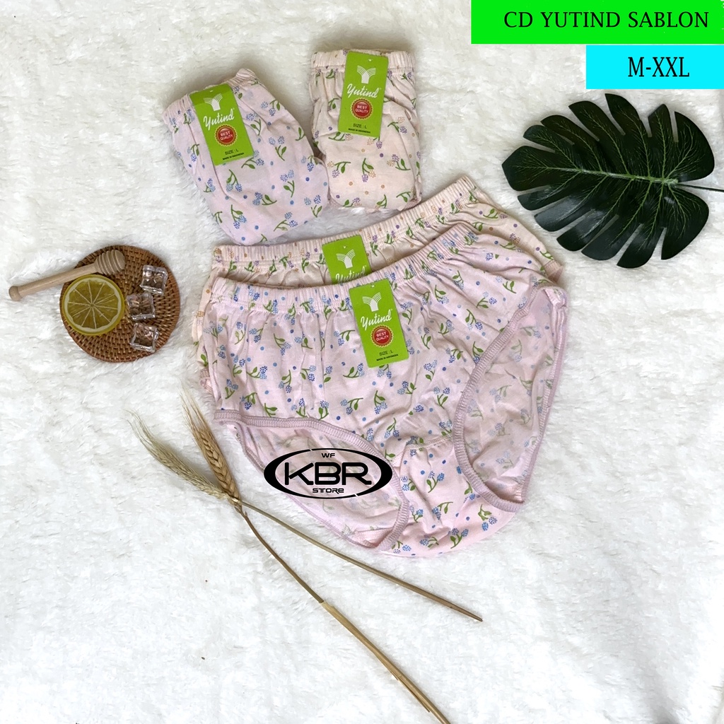 ISI 1 ISI 3 ISI 6 / celana dalam yutind sablon / warna / gelab / pakaian dalam wanita / dalaman wanita / wf store