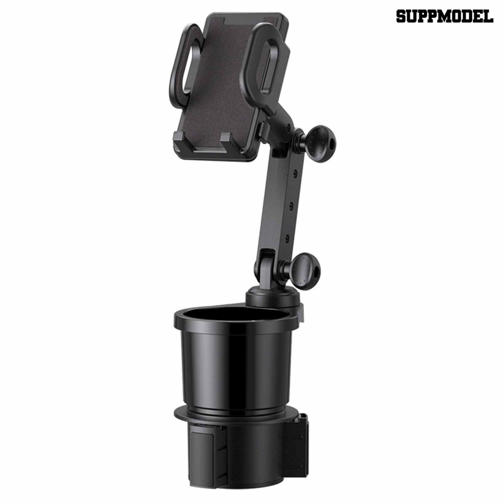 [Dekorasi] Holder Telepon Mobil Stabilitas Tinggi Dapat Diputar Kapasitas Beban Kuat Anti Gores Anti-Geser Yang Dapat Dilepas Operasi Satu Tangan 2-in-1 Car Cup Phone Holder Car Supplies