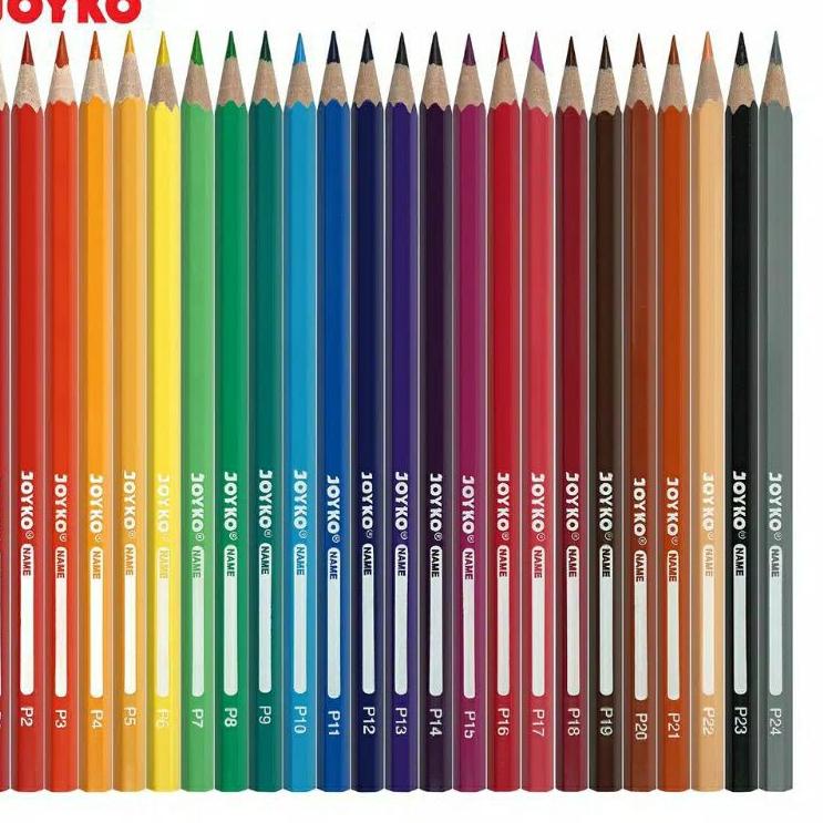 

[PRODUK GLMLU] Pensil warna Joyko 24 warna panjang CP-104 Woodles ( 1 set ) HPP