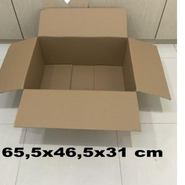 

POPULER kardus besar uk. 65,5x46,5x31 cm untuk pindahan dan packing barang dll**