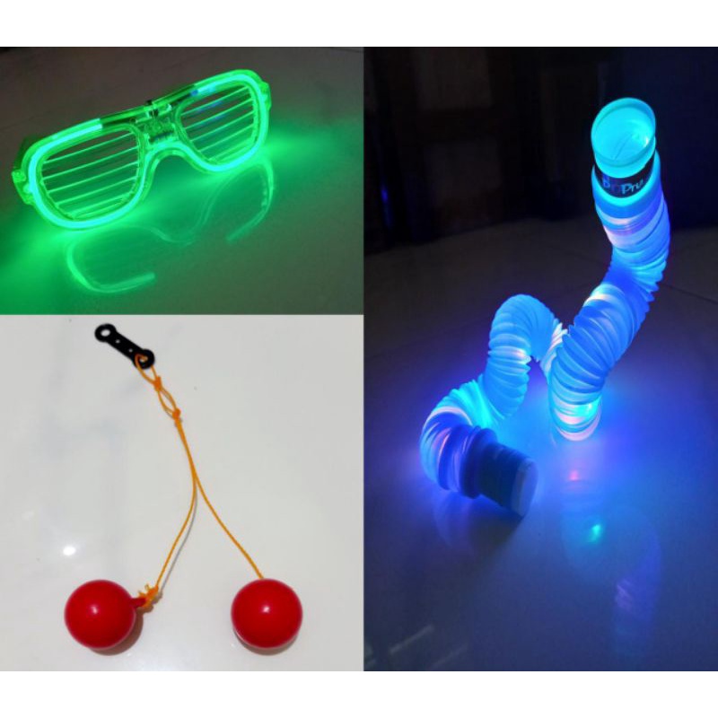SATASHA.ID 3PCS MAINAN VIRAL MAINAN LATTO MAINAN POP TUBES KACAMATA LED