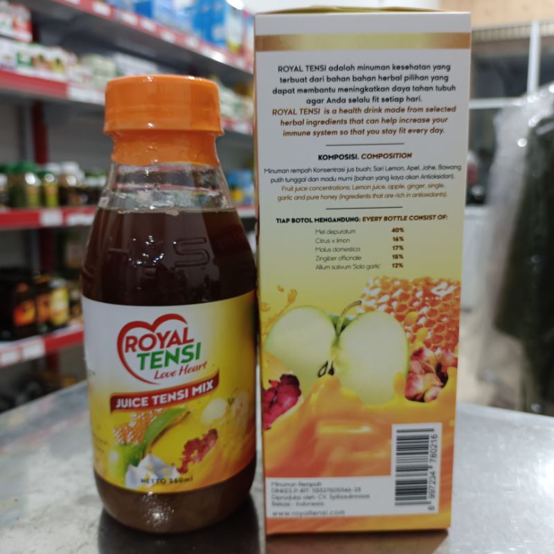 

Royal Tensi Juice Tensi MIX 360ml Royal Tensi Love Heart juice Herbal alami mengobati darah tinggi anda