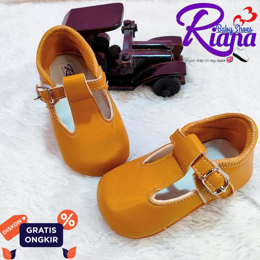 Sepatu bayi prewalker bayi perempuan Ballet sintetis RS16