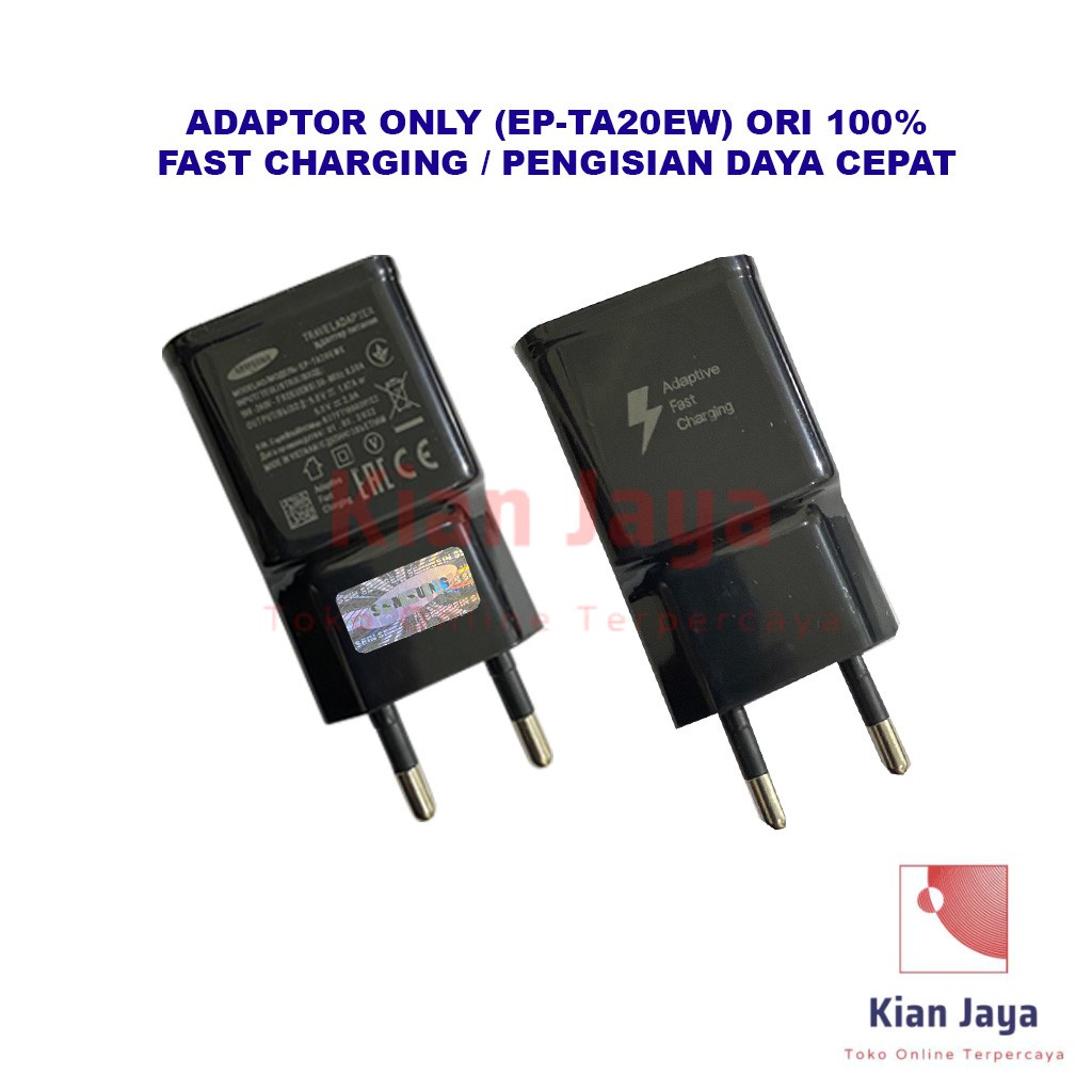 [Garansi 100% Ori] Adaptor Charger Samsung Galaxy Note 4 / S8 / S6 / Galaxy J2 Prime Fast Charging Support Pengisian Daya Cepat 2A Charge Casan Batok TC Ori