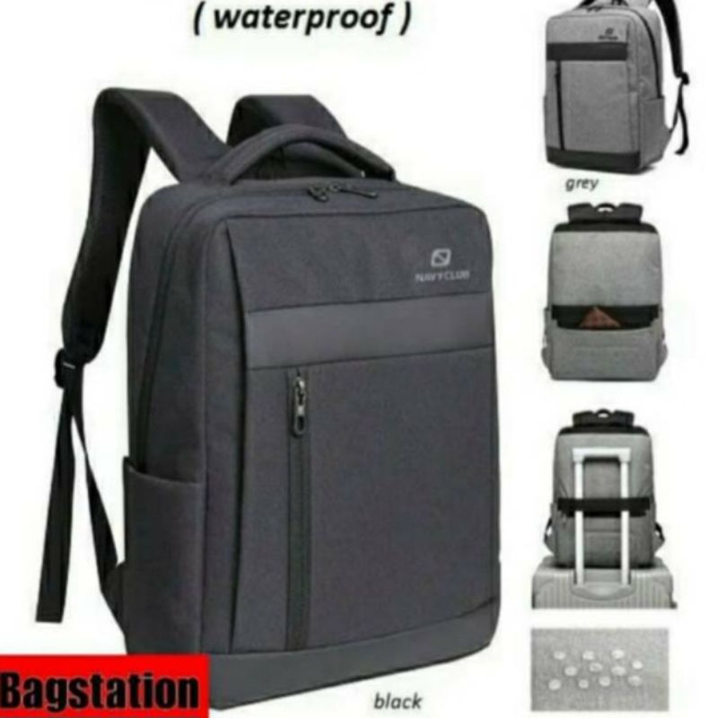 TAS RANSEL LAPTOP NAVY CLUB ORIGINAL TAS SEKOLAH TAS KULIAH TAS KERJA TAS TRAVEL TAS KOREAN STYLE