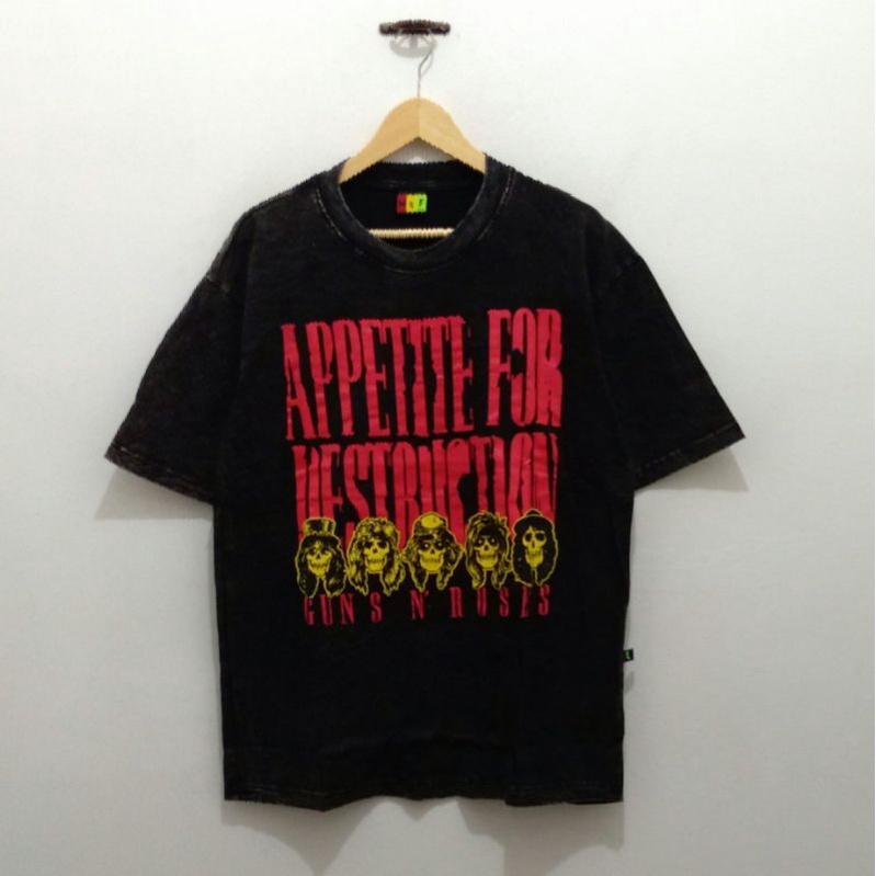 KAOS BAJU BAND GUNS N ROSES TSHIRT OVERSIZE TIE DYE