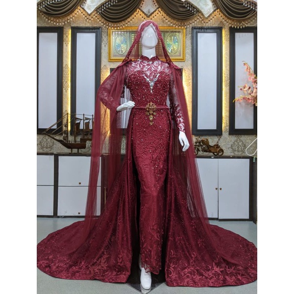 KEBAYA PENGANTIN SLIM MUTIARA/KEBAYA PENGANTIN MURAH/KEBAYA PENGANTIN MEWAH