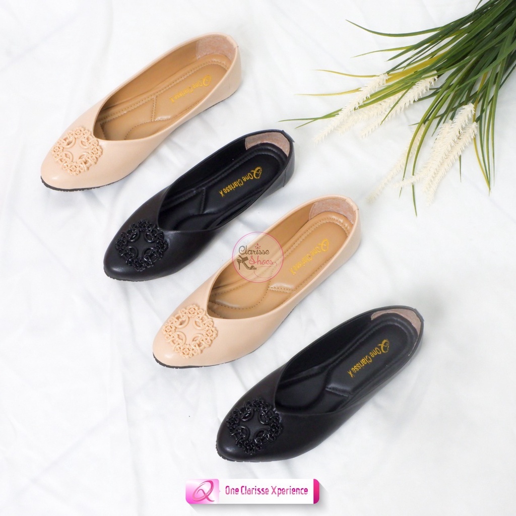 Clarisse LADONIA Flatshoes Sepatu Flat Wanita Kuliah SOL KARET