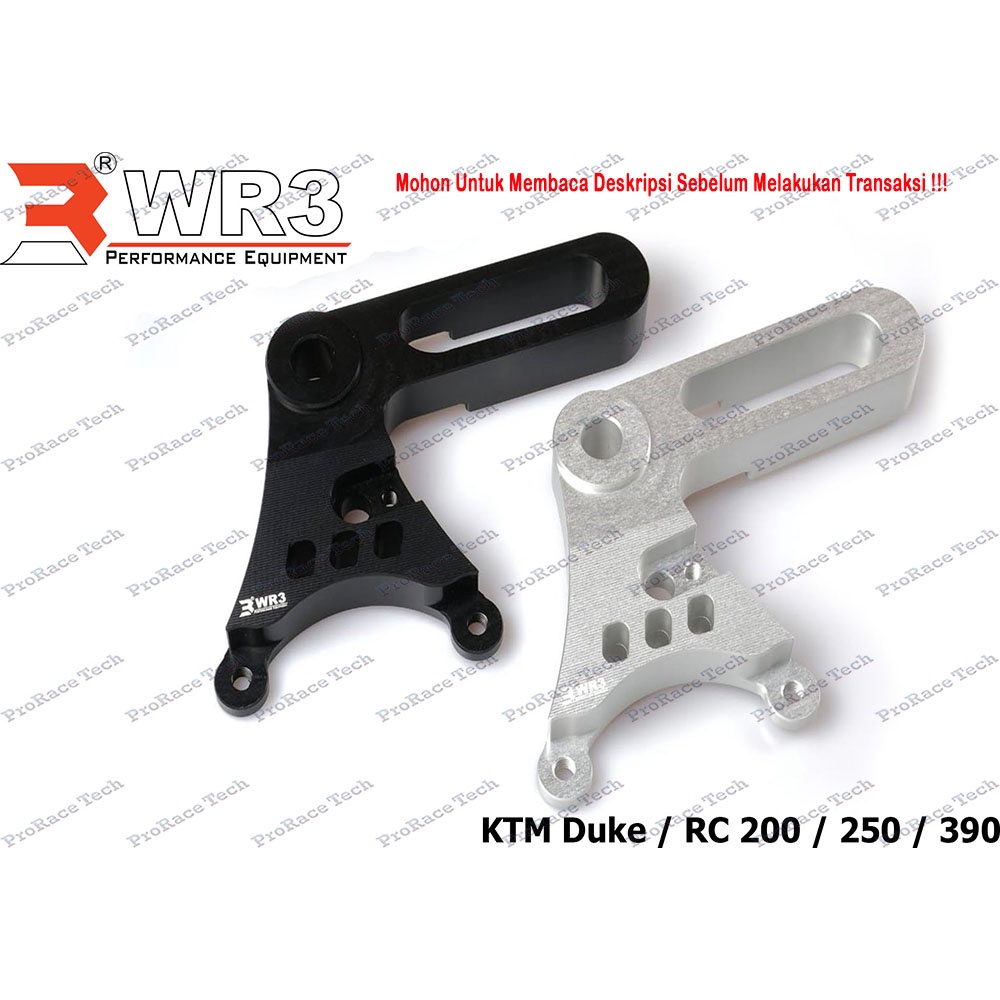 Breket WR3 Kaliper Belakang 2P KTM DUKE RC 200 / 250 / 390