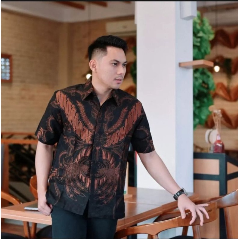 Baju Batik Solo Premium Pria Kemeja Batik Pria Lapis Furing