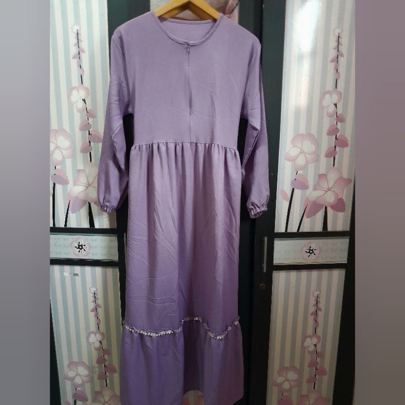 Gamis Ungu (Preloved)