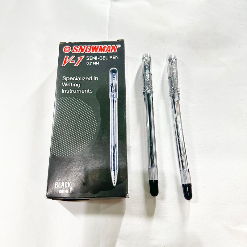 

Pulpen Snowman V1 Semi Gel Pen 0.7 isi 12 pcs