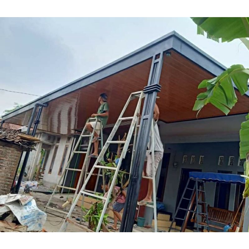 Kanopi flavon PVC rumah minimalis